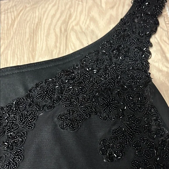 Xscape Black One Shoulder Dress - Picture 3 of 7